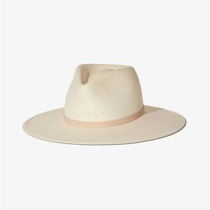 Janessa Leone Beige Wide-Brim Hat